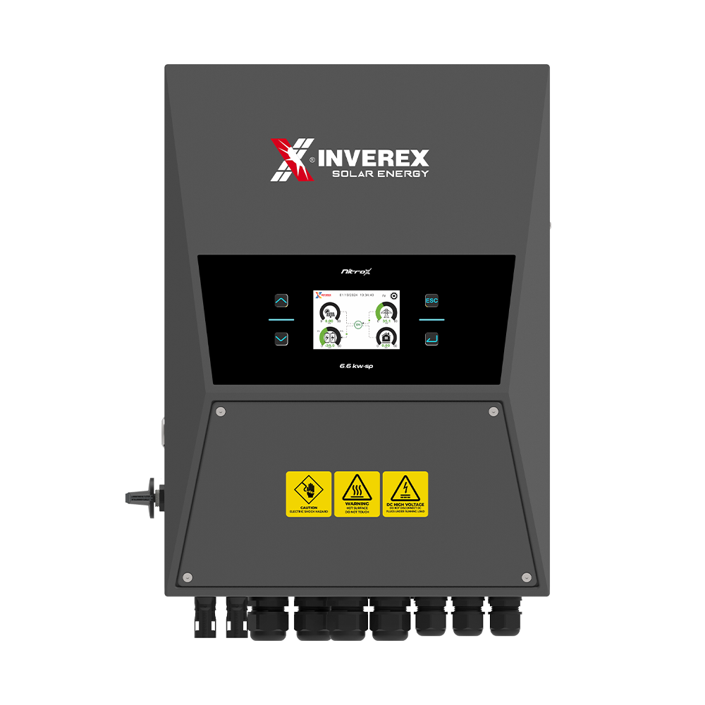 INVEREX NITROX 6.6KW Hybrid Solar Inverter IP65 (Single Phase)
