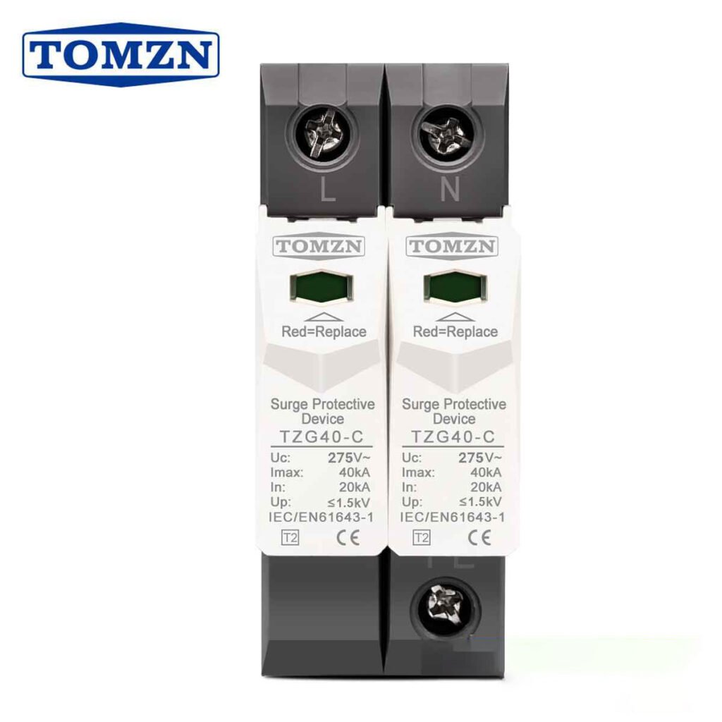 TOMZN 2-Pole AC SPD Surge Protection Device