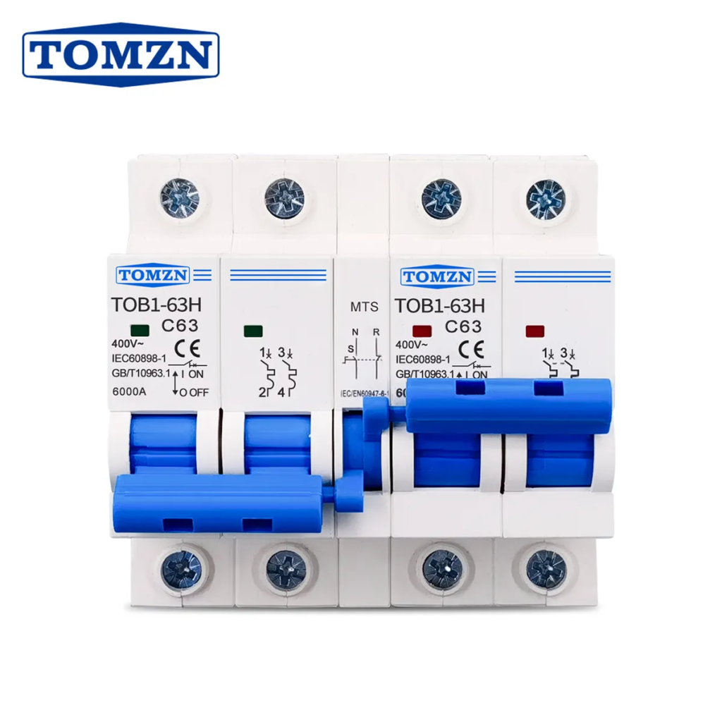 TOMZN 2P+2P AC MTS Interlock Dual Power Manual Switch