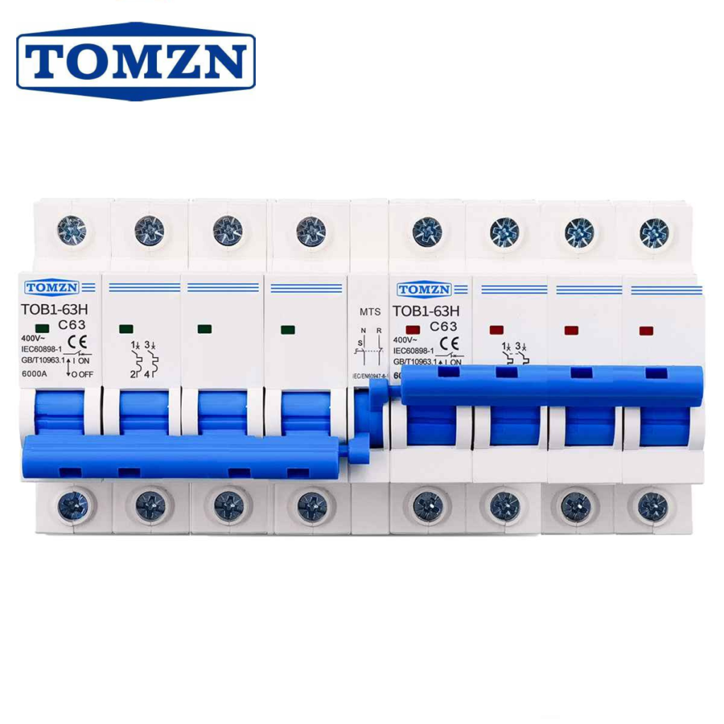TOMZN 4P+4P AC MTS Interlock Dual Power Manual Switch